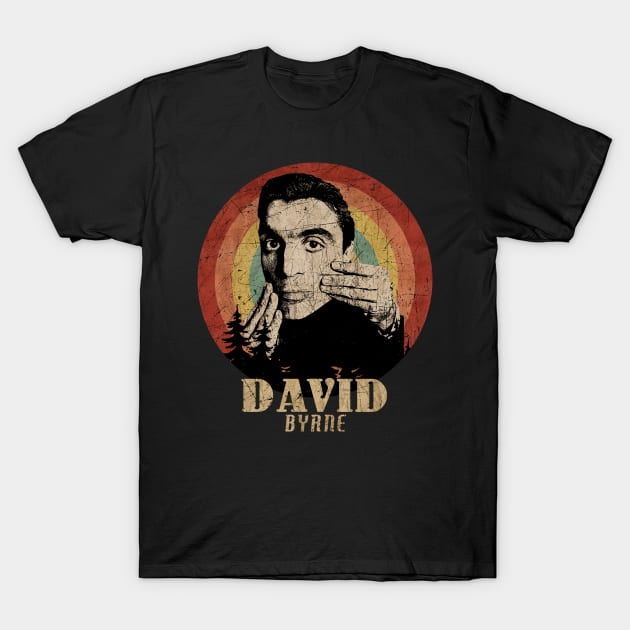 Retro Sunset David Byrne T-Shirt by Next And Stop